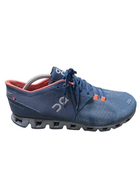 on cloud Other - On Cloud Running Shoes Men's Size 11 Blue Orange Swiss Athletic Sneakers CLEAN